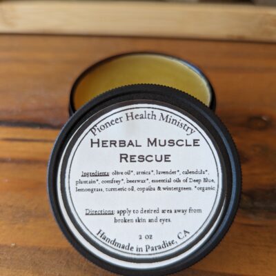 herbal muscle rescue salve