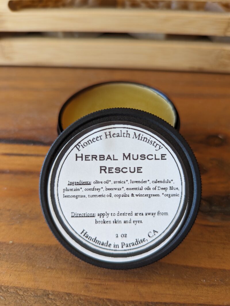 herbal muscle rescue salve