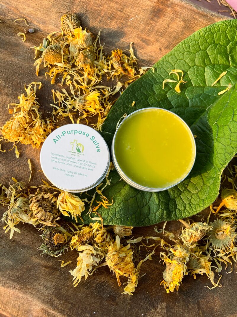 herbal all purpose salve on calendula and comfrey