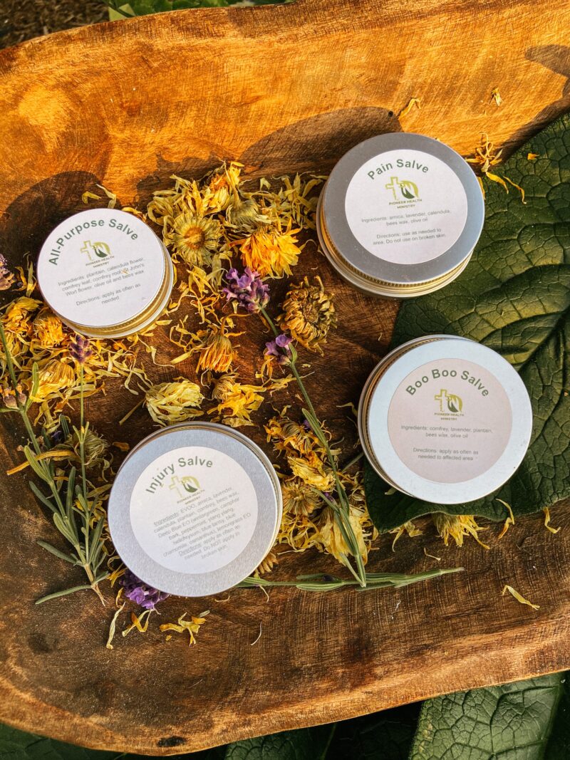 herbal salves on calendula comfrey lavender