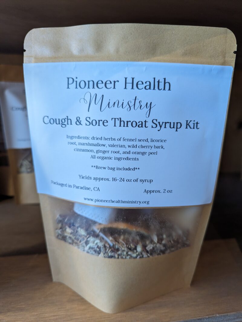 Cough and sore throat syrup kit