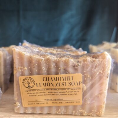 chamomile lemon zest soap handmade