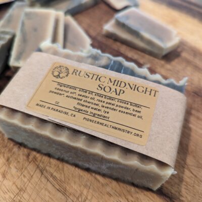 Rustic midnight handmade soap