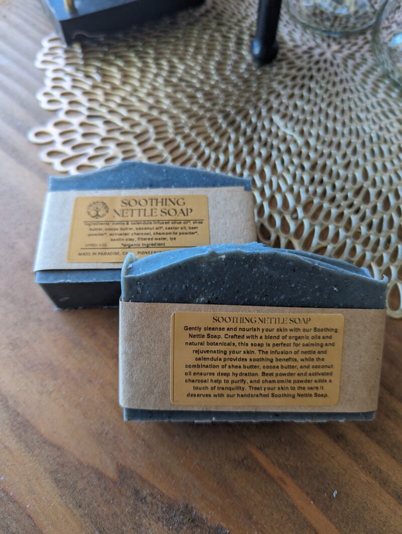 soothing nettle handmade soap