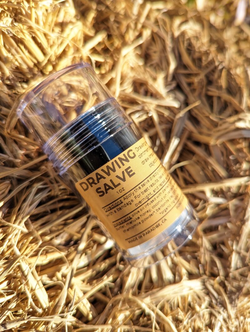 drawing salve 1 oz stick on hay