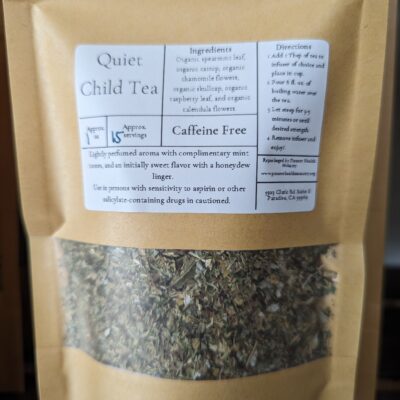 quiet child tea in kraft bag