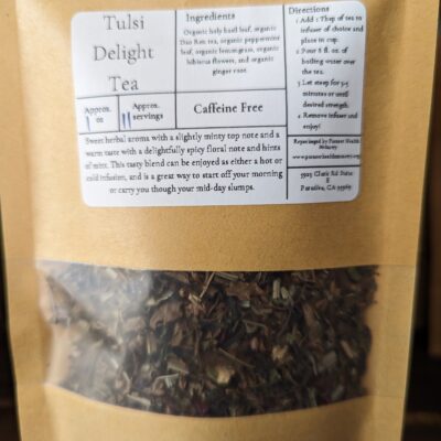 Tulsi Delight Tea in kraft bag