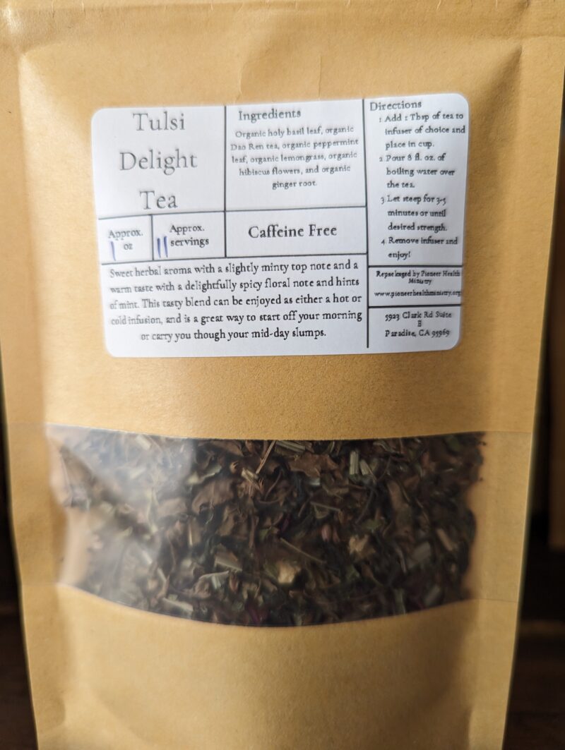 Tulsi Delight Tea in kraft bag