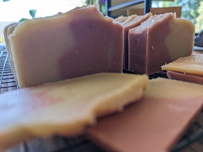 rose citrus glow handmade soap