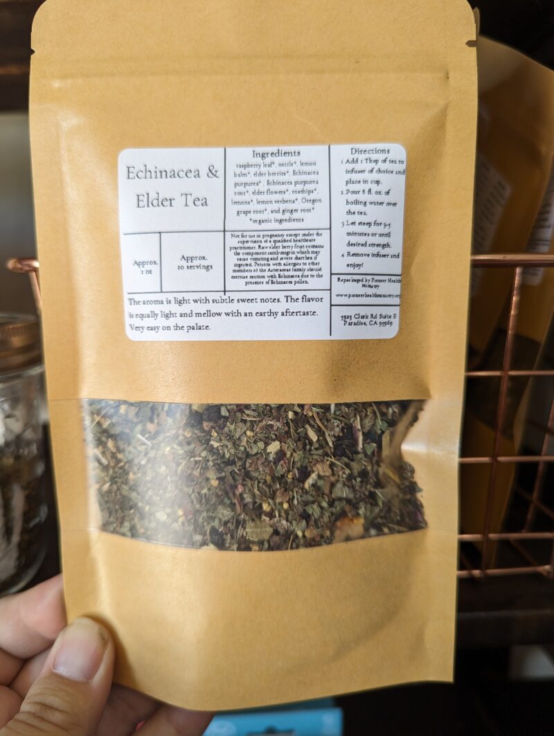 Echinacea and Elder tea