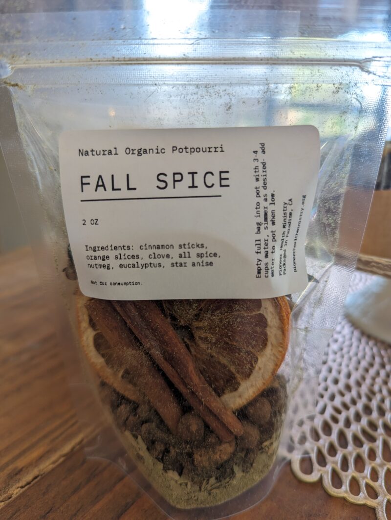 Natural potpourri fall spice