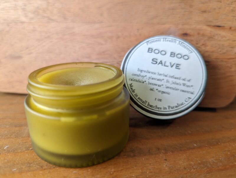 boo boo salve 1 oz glass jar